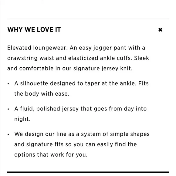 $170 NWT Eileen Fisher VISCOSE JERSEY JOGGER PANT sz M - Picture 4 of 5